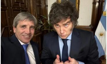 Milei arremetió contra "periodistas" tras el video que involucró "falsas afirmaciones" de Caputo a Fantino