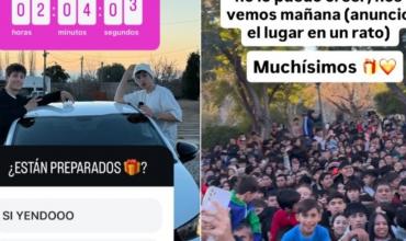 Caos en San Juan: influencer convocó a miles con promesas de regalos y debió cancelar el evento
