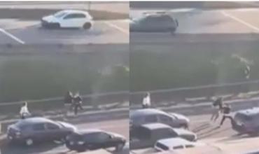 Relatos salvajes en la Panamericana: dos conductores se agarraron a las piñas en plena autopista