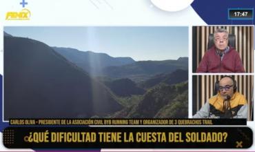 Como es la Cuesta del Soldado, uno de los tramos donde se focaliza la búsqueda del senderista extraviado 