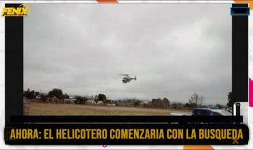 Despegó el helicóptero para intensificar la búsqueda de José Portugal