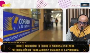 Cierre de sucursales del Correo: “La mejor indemnización es seguir trabajando”, sostuvo Victor  Aballay