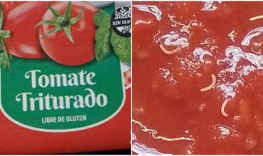 ANMAT ordenó retirar un lote de tomate triturado Marolio por presencia de gusanos