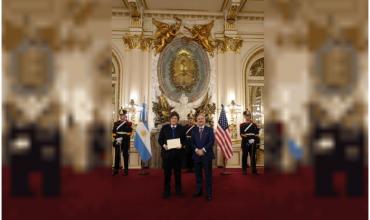 Milei recibió las cartas credenciales del embajador de los Estados Unidos