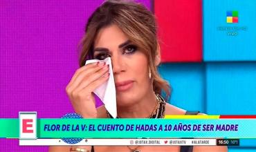 Flor de la V quebró en llanto al recordar las críticas que recibió cuando tomó la decisión de ser madre