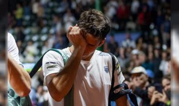 El llanto desconsolado de Tomás Etcheverry tras abandonar por lesión el Argentina Open