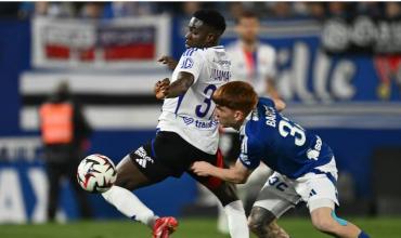 Valentín Barco hizo una asistencia en Francia, sigue pisando la pelota y goza de su primera hija