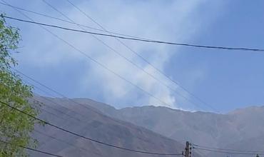 Incendio en el cordón del Velasco entre Aminga y Chuquis