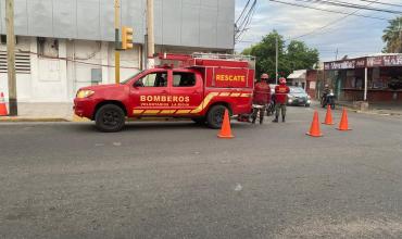 Accidente entre dos motocicletas en Facundo Quiroga y Copiapó: un herido