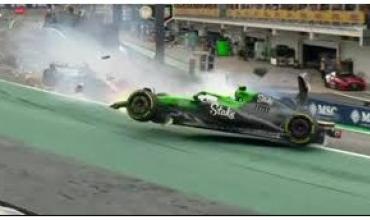 El espeluznante accidente del brasileño Gabriel Bortoleto en la última vuelta de la sprint del GP de San Pablo