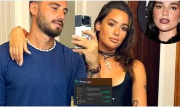 La reacción sin filtro de Nicolás Occhiato cuando compararon a Flor Jazmín con Dua Lipa