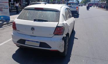 Siniestro vial en el centro dejó daños materiales pero sin heridos