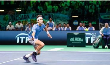 Tomás Etcheverry le dio el primer punto a la Argentina ante Alemania por los cuartos de la Copa Davis