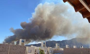 Un incendio de gran magnitud afecta la zona sur: “No hay viviendas en riesgo en este momento”, aseguró David Barrera