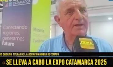  Sergio Giglino, titular de la Asociación Minera de Copiapó, destacó el rol del corredor bioceánico en la Expo Catamarca 2025