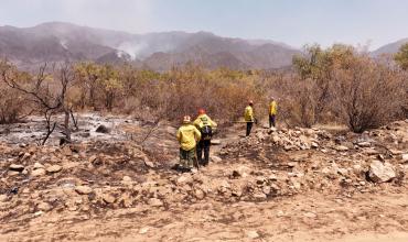 Santiago Hardie confirmó que Nación colabora en el combate del incendio en el cerro