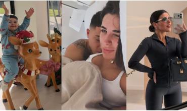 Valu Cervantes y Enzo Fernández, a puro amor: postales juntos, compras navideñas y tiernas fotos de sus hijos