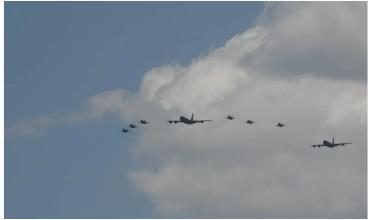 Así fue la llegada de los aviones F-16 a la base de Río Cuarto