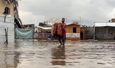 Las lluvias torrenciales provocaron inundaciones y dejaron al menos dos muertos en Gaza e Israel