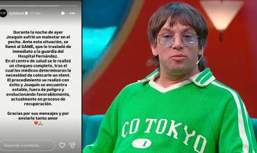 “Fuera de peligro”: cómo sigue la salud de Joaquín Levinton