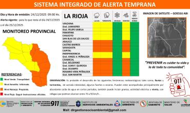 Meteorologo Sergio Moran: "La tormenta fuerte llegaría a la Capital de La Rioja a la medianoche"