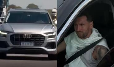 Reconoció la camioneta de Messi, la persiguió por la ruta y consiguió un recuerdo para toda la vida