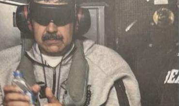 Trump difundió la primera foto de Maduro tras la captura: ojos tapados y manos atadas