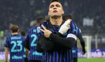 Lautaro Martínez convirtió y asistió ante Bologna para darle el liderato al Inter en la Serie A
