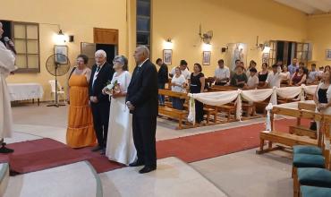 Chepes: después de 53 años, "Cando" y "Ofa" se casaron por iglesia
