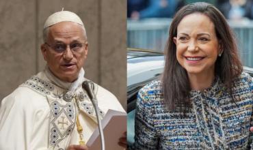 El papa León XIV recibió a la líder antichavista María Corina Machado en el Vaticano