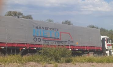 Ñoqueves: Camión sufrió un desperfecto mecánico y terminó en la banquina en Ruta Provincial 29