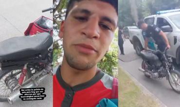 La Plata: le secuestraron la moto por falta de documentación y apuntó contra el Gobierno