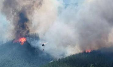 “El incendio en Puerto Patriada está contenido en un 85 por ciento”, dijo el gobernador Torres