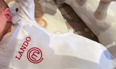 Daniela Christiansson publicó la tierna foto de Lando López, el hijo de Maxi, con el pequeño delantal de MasterChef