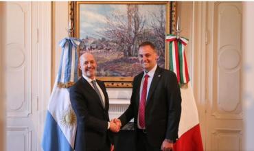 Manuel Adorni recibió en Casa Rosada al nuevo embajador de Italia en la Argentina