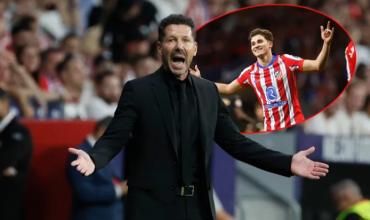 La pregunta sobre Julián Álvarez que descolocó al Cholo Simeone: se cruzó con un periodista