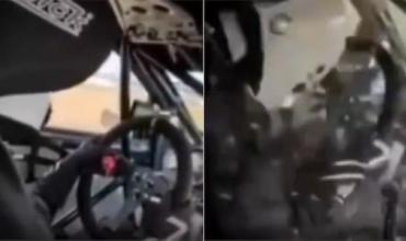 Se desmayó en plena prueba, chocó y su casco voló: el video del accidente de un piloto de TC Pista en La Plata