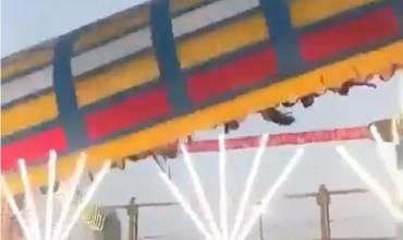 Horror en India: un muerto y al menos 13 heridos tras el derrumbe de un juego en un parque de atracciones