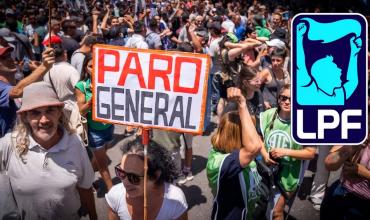 Alerta en el fútbol: se suspenden los partidos del jueves por el paro general de la CGT