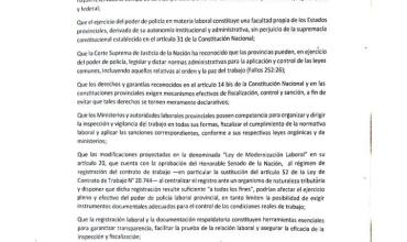 La Rioja se suma a un frente federal con otras provincias en defensa del control laboral