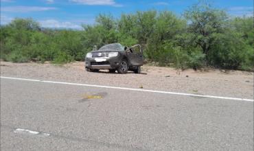 Vuelco sobre Ruta 40 en el límite con Catamarca: una familia de Chilecito involucrada