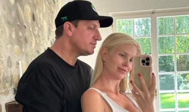 La tierna postal del reencuentro de Maxi López con Daniela Christiansson y sus hijos en Suiza