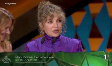 Dolores Fonzi triunfó en los premios Goya y destrozó a Javier Milei al recibir un premio