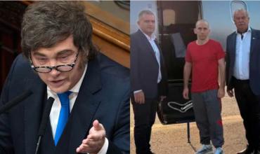 Qué dijo Milei sobre el regreso de Nahuel Gallo a la Argentina en un avión de la AFA