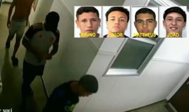 Se entregaron los cuatro acusados de abusar de una adolescente en Río de Janeiro