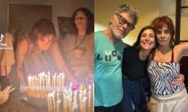 Así fue la alocada celebración de Fabiana Cantilo por sus 67 años y el regalo de Fito Páez