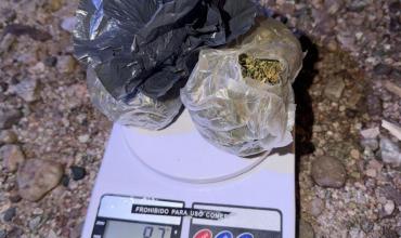 Ulapes: secuestran 87 gramos de marihuana durante un control policial en Ruta 79