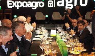 Mauricio Macri, Kicillof y Pareja estuvieron en la cena  que dio inicio a Expoagro