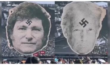  Polémica en Lollapalooza Chile: proyectaron una imagen de Milei con una esvástica en pleno show