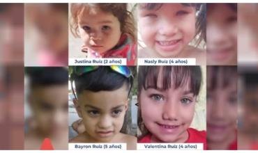 Buscan a cuatro hermanos de 2, 4 y 5 años que desaparecieron en San Lorenzo